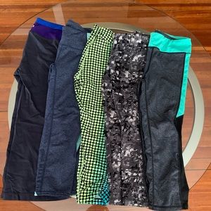 Multiple (5 pairs) crop work out pants- Calvin Klein and Gap Athletic